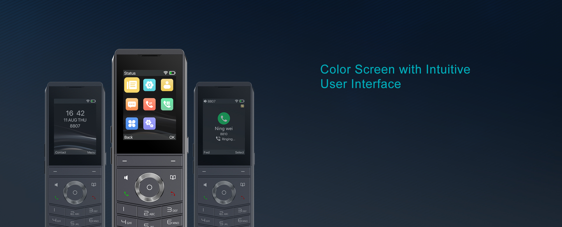 Fanvil Linkvil W611W, téléphone IP Wi-Fi 6 renforcé IP67