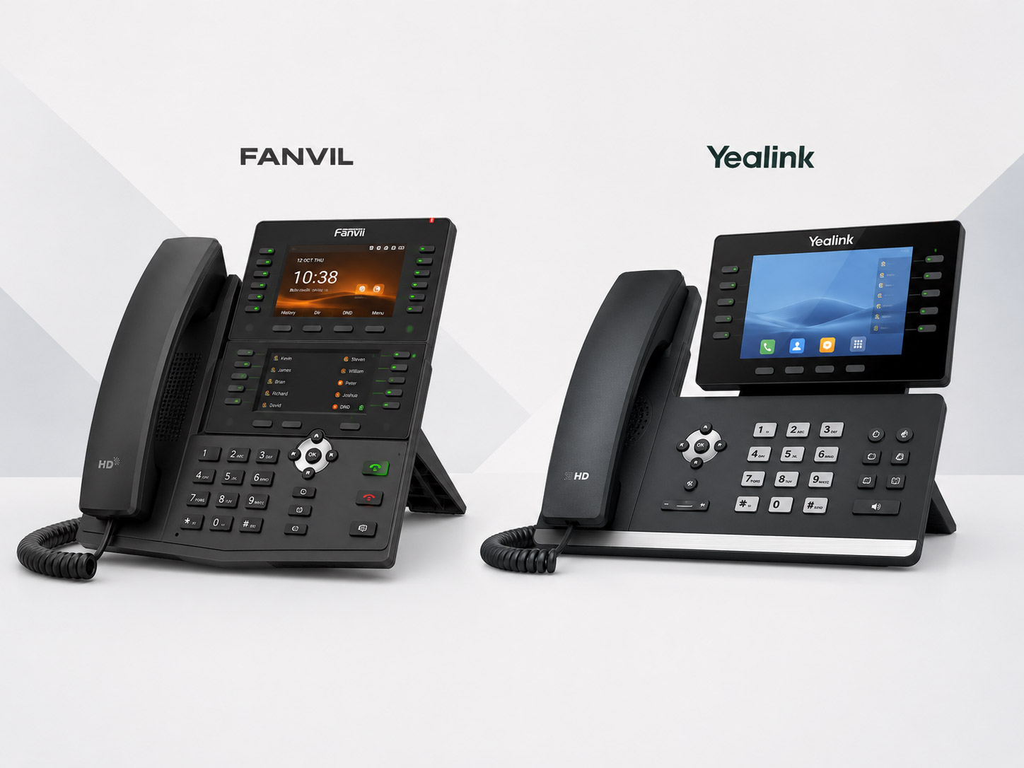 Téléphones IP professionnels Fanvil et Yealink