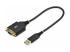 StarTech.com 1ft/30cm USB to Null Modem Serial Adapter Cable, FTDI, RS232 - Angle droit