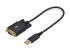 StarTech.com 1ft/30cm USB to Null Modem Serial Adapter Cable, FTDI, RS232 - Angle droit