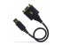 StarTech.com 1ft/30cm USB to Null Modem Serial Adapter Cable, FTDI, RS232 - De face